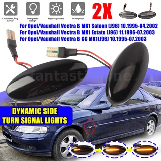 Fantasticzone ไฟเลี้ยวไดนามิก LED อุปกรณ์เสริม สําหรับรถยนต์ Opel Vectra B 1995-2003 2 ชิ้น