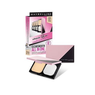 **ของแท้** MAYBELLINE NEW YORK CLEARSMOOTH ALL IN ONE เมย์เบลลีน SPF 32 PA+++ 9 กรัม