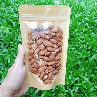 อัลมอนด์ USA 🇺🇲 อบพร้อมทาน 150g. รสธรรมชาติ ไม่ปรุงแต่ง (Roasted Almonds)