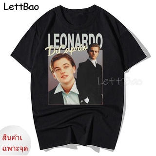 ผ้าฝ้ายแท้star tshirtLeonardo Dicaprio VINTAGE เสื้อยืด โอเวอร์ไซซ์ แฟชั่นฤดูร้อน สําหรับผู้ชาย ผู้หญิงall sizes-5xl