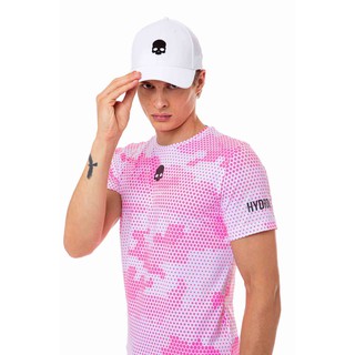 Hydrogen Tech Camo Tee - camo fuchsia/white