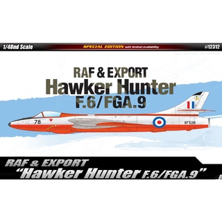 Academy 12312 RAF &amp; EXPORT HAWKER HUNTER F.6/FGA.9 1/48