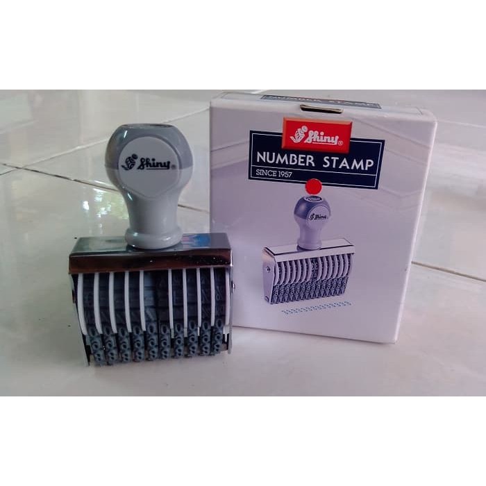 ตรายางตัวเลข แป้นสำเร็จ Shiny Numbering Stamp  ( 5mm )   10/12 หลัก  N-310/N-312