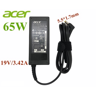 Acer Adapter ของแท้ 19V/3.42A 65W หัวขนาด 5.5*1.7mm สายชาร์จ เอเซอร์