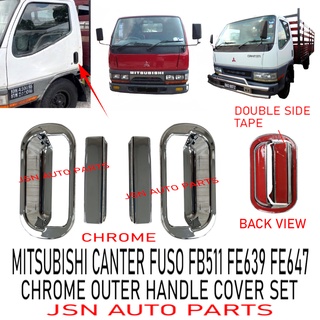 MITSUBISHI J07s06 ชุดฝาครอบมือจับ โครเมี่ยม FB511 FE639 FE647