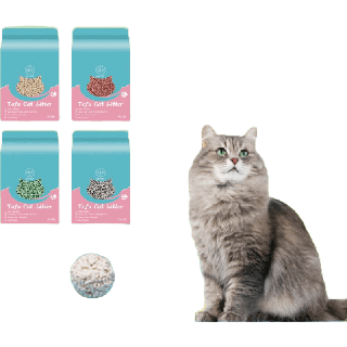 [เก็บโค้ดส่งฟรีหน้าร้าน]Allie Pet Shop ทรายแมวเต้าหู้ออร์แกนิค สูตรผสมถั่วเหลืองและถั่วลันเตา ลองเลย