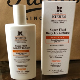 Kiehl’s Super Fluid Daily Defense ครีมกันแดดขนาด 50 ml ของแท้ ล้าน% ชอปอเมริกามีใบเสร็จยืนยัน