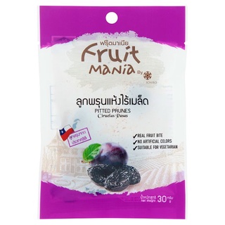 🔥*พร้อมส่ง*🔥 ฟรุ๊ตมาเนีย ลูกพรุนแห้งไร้เมล็ด 30กรัม Fruit Mania Pitted Prunes 30g