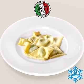 RAVIOLI homemade with spinach and ricotta | RAVIOLI โฮมเมดกับผักโขมและริคอตต้า | Grams 150/700 กรัม - GO FROST!