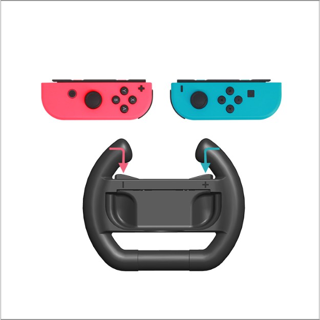 [Dobe] พวงมาลัย Nintendo Switch รุ่น ปกติ  / รุ่น Oled แพคคู่สำหรับ JoyCon ยี่ห้อ Dobe(แท้) 🇹🇭พร้อมส่งในไทย🇹🇭