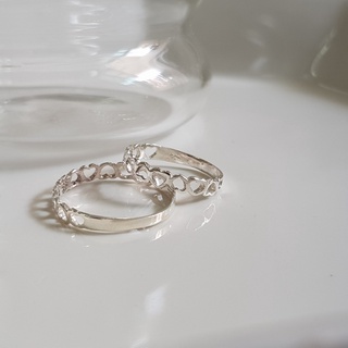 Me.phenomenal : mini heart ring (silver925/เงินแท้925)