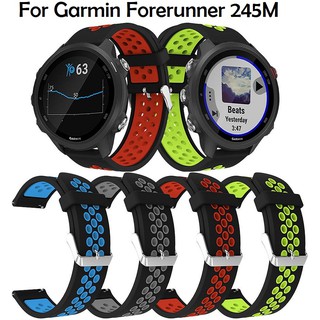 สายรัดซิลิโคนสำหรับผู้เบิกทาง Garmin Forerunner 245M / 645 / 245 Silicone Straps Watchband