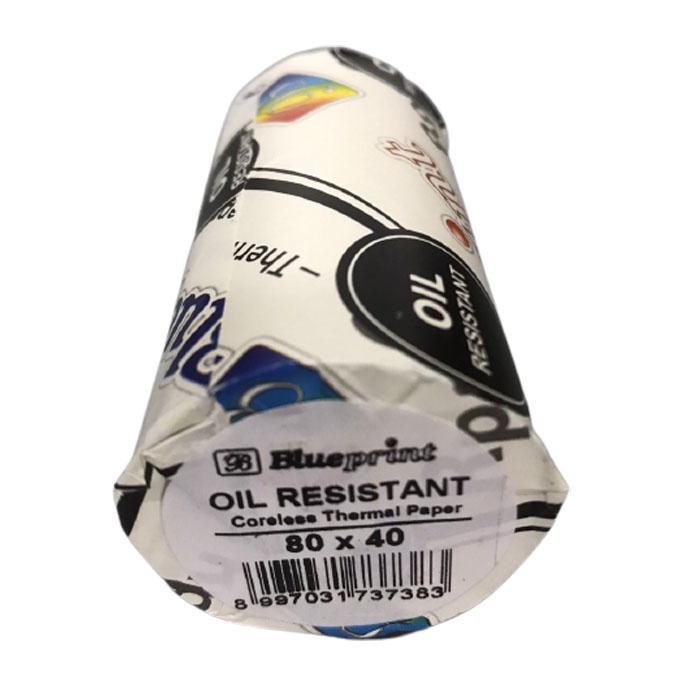 ม้วนกระดาษความร้อน Blueprint 80x40 มม. กระดาษความร้อนทนน้ํามัน