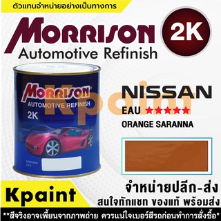 [MORRISON] สีพ่นรถยนต์ สีมอร์ริสัน นิสสัน เบอร์ N EAU ***** ขนาด 1 ลิตร - สีมอริสัน Nissan