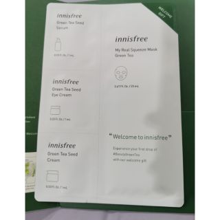 Innisfree 4 in 1 green tea seed serum / eye cream / cream / mask