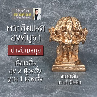 องค์พระพิฆเนศปาง 5 เศียร องค์เล็ก ปางยืน สีทองแดง RG-17 ปางปัญจมุขคเณศ ปัญจมุขคณปติ พระพิฆเณศ 5 เศียร ปาง 5 เศียร