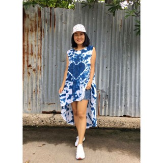 มินิเดรสมัดย้อม ทรงหน้าสั้นหลังยาว