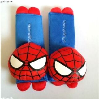 อุปกรณ์ แต่งรถ คาดซีทเบลท์ (SeatBelt) ลาย สไปเดอร์แมน Spiderman ในรถ 1 setมี 2 อัน (ไว้หุ้มสายกระเป๋าเป้เด็ก ก็ได้ค่ะ)