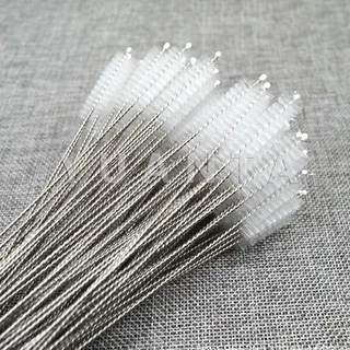 YUANTA แปรงล้างหลอดดูด จุกนม ขนไนล่อน ไม่ทำให้เป็นรอย สแตนเลส Stainless steel soft straw straw brush