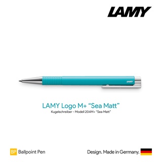 Lamy Logo M+ "Sea Matt" Ballpoint Pen - ปากกาลูกลื่นลามี่โลโก้  สีฟ้าทะเลผิวด้าน