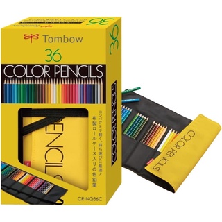 Tombow Colored Pencils In Roll Case With Mini Sharpener