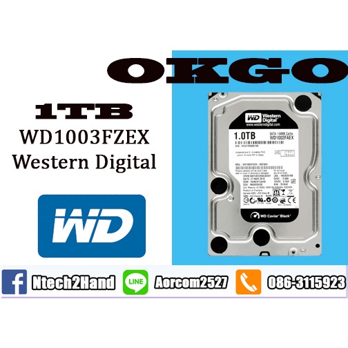 1 TB HDD WD BLACK (7200RPM, 64MB, SATA-3, WD1003FZEX)