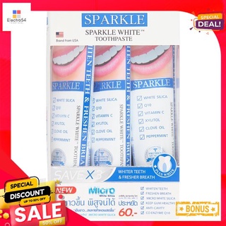 สปาร์คเคิลไวท์ยาสีฟันแฟมิลี่เซ็ท 90กX3SPARKLE WHITE TOOTHPASTE FAMILY SET90X3