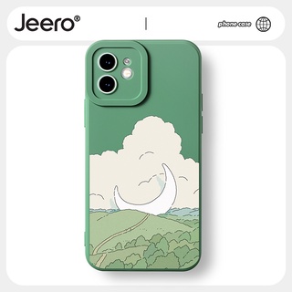 Jeero เคสไอโฟน เคสซิลิโคนนุ่มกันกระแทกน่ารักตลก เคสโทรศัพท์ Compatible for iPhone 15 14 13 12 11 Pro Max SE 2020 X XR XS 8 7 ip 6S 6 Plus HFF1215