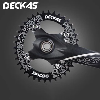 DECKAS 104BCD ใบจานหน้าจักรยานเดี่ยว อลูมิเนียม 7075 สีดำ (ราคา/ชิ้น)