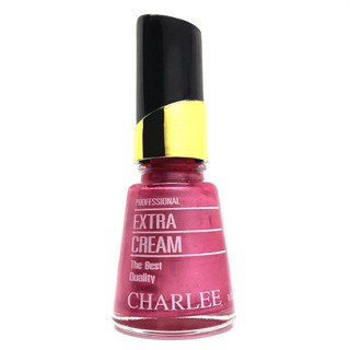 Charlee Nail Polish ยาทาเล็บชาลี 15 ml. สีมุกผสมกากเพชร เบอร์ 145