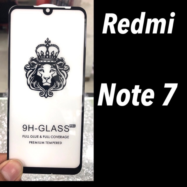2021 Xiaomi Redmi Note 7 ฟิล์มกระจกนิรภัย กาวเต็ม ::FG:: และ ::AGด้าน::