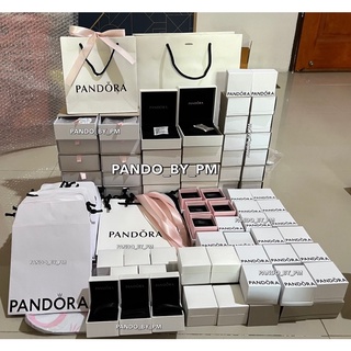 ( พร้อมส่ง )อุปกรณ์Pandoraเเท้100% กล่องกำไล,สร้อย,กล่องชาร์ม,ถุงกระดาษ Pandoraของเเท้100%