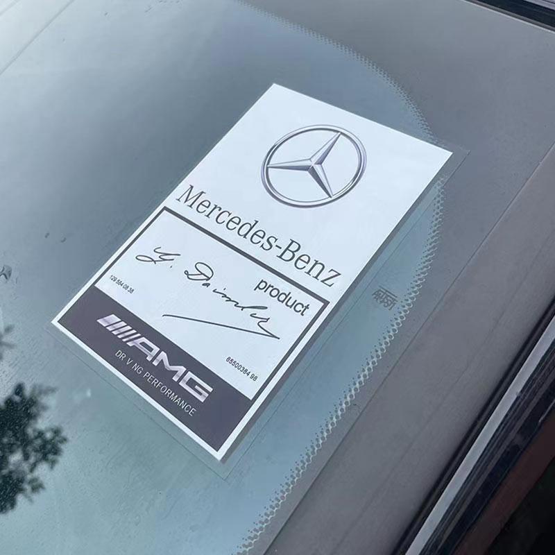 [JDM] Mercedes Benz สติกเกอร์ติดกระจกรถยนต์ ลาย สไตล์เรโทรslk W124 AMG W212 AMG GT63 W210 6X6 W117 W123 W211 W205 W204 W220