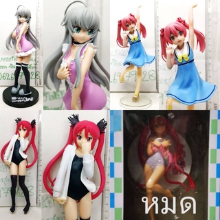 (แท้/มือ1,อะไหล่) Sega : Haiyore Nyaruko-san - Cthuko swimsuit ver. milim white Swim suite Jammp Figure​​ ผม สีแดง