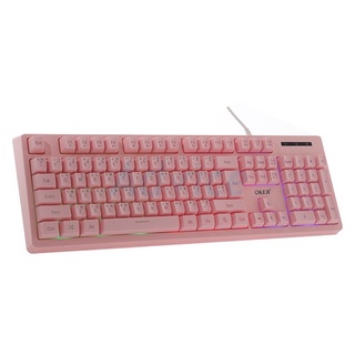 OKER KB-789 Keybord Gaming Blacklit PINK Evolution