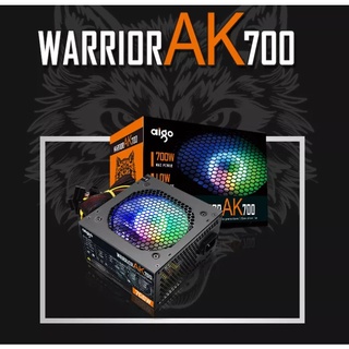 Aigo AK 700W PC PSU Power Supply Black Gaming Quiet 120mm rgb Fan 24pin 12V ATX Desktop computer Power Supp