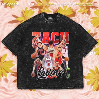 เสื้อยืดผ้าฝ้ายพิมพ์ลายขายดี เสื้อยืด ขนาดใหญ่ พิมพ์ลาย NBA ZACH LAVINE | เสื้อยืด พิมพ์ลายซักผ้า | เสื้อยืด ขนาดใหญ่ |