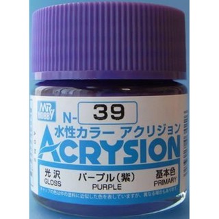 Mr.Hobby สีสูตรน้ำ Acrysion N39 Purple สีน้ำสำหรับพลาสติกโมเดล กันพลา