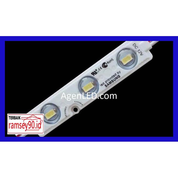 Mata PUTIH Lights- Samsung Led Module Lights 5730 Smd 12V Dc 3 Eyes 12 V Volt Module สีขาว R4Tegt-