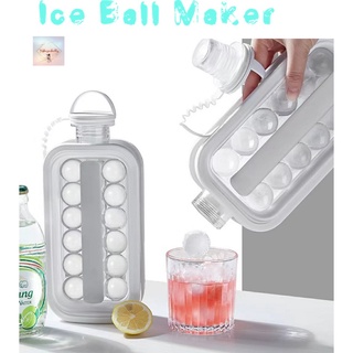 SH22 แม่พิมพ์น้ำแข็ง Ice Ball Maker 🧊 กล่องน้ำแข็ง ที่เก็บน้ำแข็งและที่เก็บน้ำ 2in1 🧊