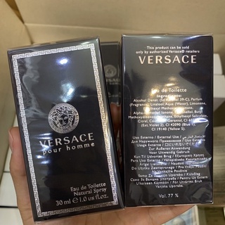 Versace Pour Homme Eau De Toilette 30ml น้ำหอมอโรมาติกสำหรับชายหนุ่มทรงเสน่ห์