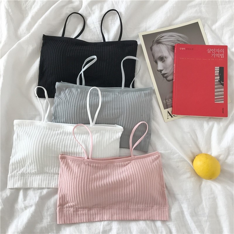 ⚡️ลดพิเศษ⚡ LOW SB-789 สินค้าราคาถูก ลดล้างสต๊อก สปอร์ตบราสายเดี่ยวคอตตอน สายเดี่ยวทรงเกาะอกมีฟองน้ำ 