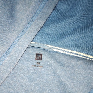 Uniqlo blue hoodie 150 cm มือ 2