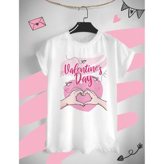 เสื้อยืดสกรีนลายวาเลนไทน์ Happy Valentine Day