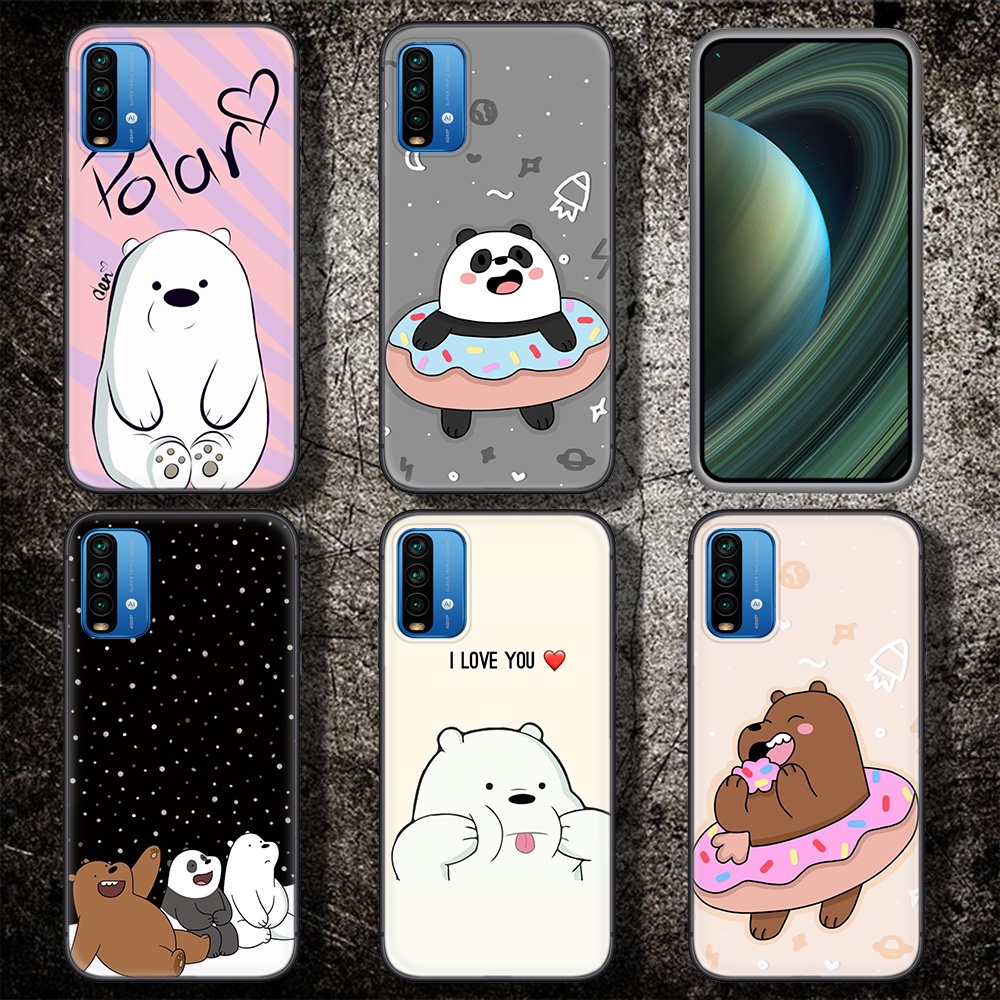 สําหรับ Huawei Y5P Y6P Y7A Y8P Y9A Y6 Y7 Prime 2018 นุ่ม 157U เราหมีเปลือยคริสต์มาส