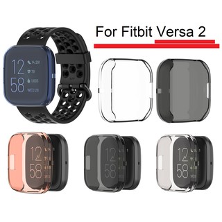 กรอบเคสนาฬิกา TPU แบบนิ่ม ให้การปกป้อง โปร่งใส สำหรับ Fitbit Versa 2