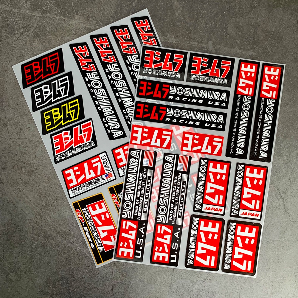 Yoshimura สติกเกอร์รถจักรยานยนต์สะท้อนแสงหมวกกันน็อคถังสติกเกอร์กันน้ําสําหรับ Honda HRC Hornet CBR 