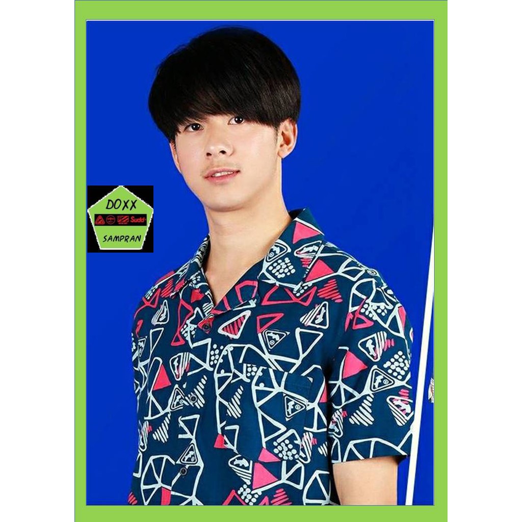Rudedog เสื้อฮาวาย รุ่น hawaiian สีกรม ไซส์เอสชาย