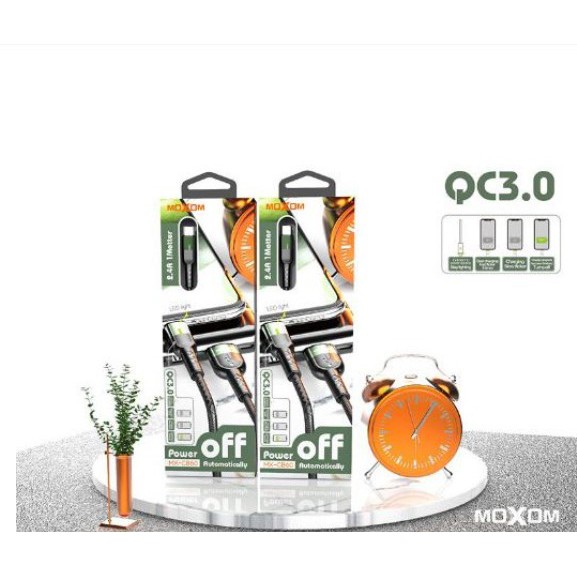 MOXOM MX-CB120 CB147 CB148 ปิดอัตโนมัติสายเคเบิลข้อมูล USB อัตโนมัติพร้อมไฟ LED TYPE-C USB 1M 1.5M 2