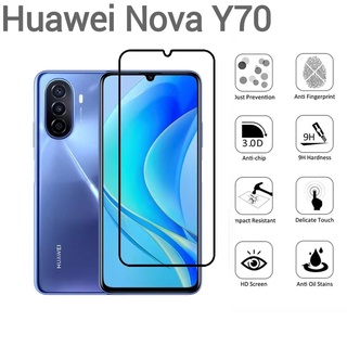 Nova9SE(พร้อมส่งในไทย)ฟิล์มกระจกเต็มจอHuawei Nova Y70/Y70 Plus/Nova9 SE